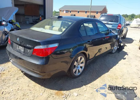 2007 BMW 530 из США, поврежденный, VIN WBANE73507CM56108